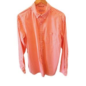 Vineyard Vines OTG Men's On The Go Performance brrr GinghamCheck Shirt Sz Lg